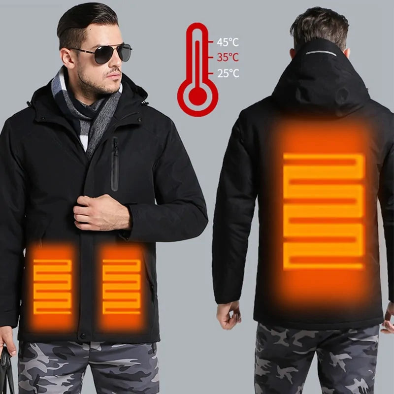 Winter Thick USB Heating Cotton Jackets