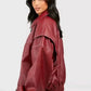 Casual Oversized Leather Jacket Women Fashion