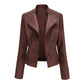 Feminine Leather Jacket