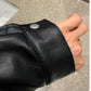Korean Chic Double Zipper Men's PU Leather Jacket