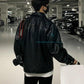 Korean Chic Double Zipper Men's PU Leather Jacket