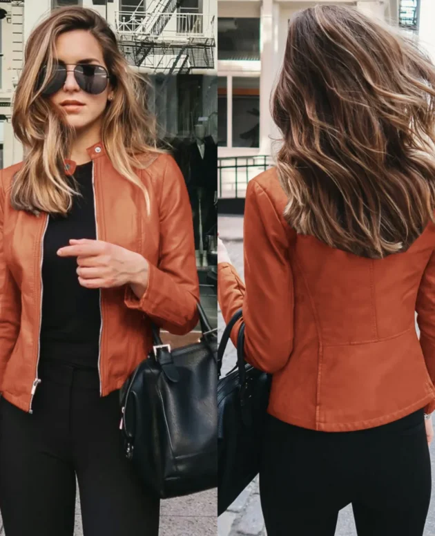 Faux Leather Jacket