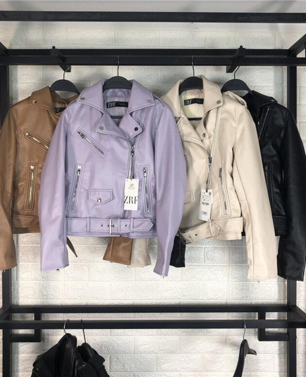 Women's leather jacket