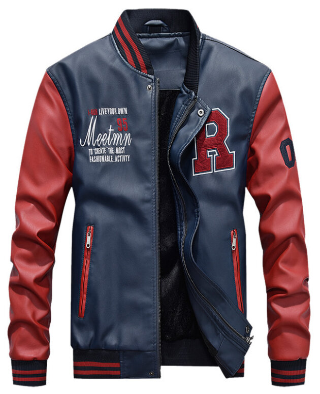 Leather jacket casual jacket